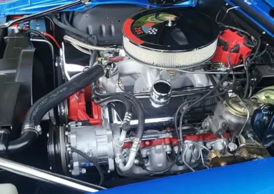 1969 Chevrolet Camaro in Lemans Blue - engine