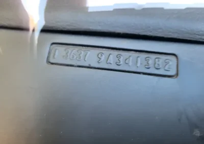 1969 Chevrolet Chevelle SS Corez Silver - VIN tag