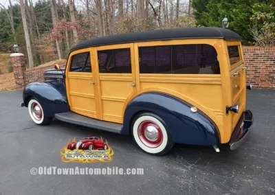 1940 Ford Woody - All Steel in Midnight Blue and maple/birdseye wood - exterior shot