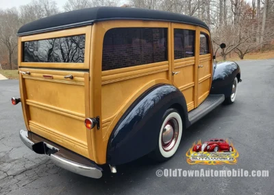 1940 Ford Woody - All Steel in Midnight Blue and maple/birdseye wood - exterior shot