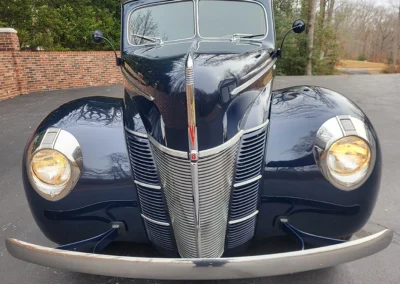 1940 Ford Woody - All Steel in Midnight Blue and maple/birdseye wood - exterior shot
