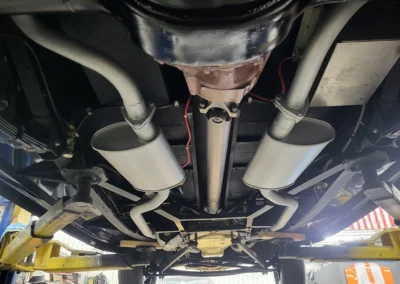 1940 Ford Woody - All Steel in Midnight Blue and maple/birdseye wood - underneath