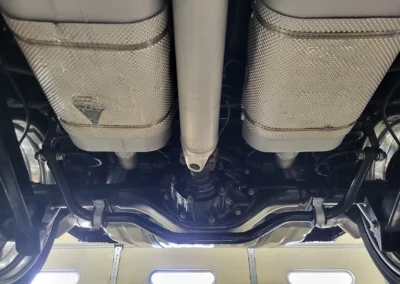 1967 Chevrolet Chevelle Restomod in Cranberry Red Metallic - underneath