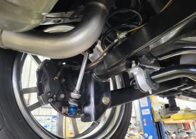 1967 Chevrolet Chevelle Restomod in Cranberry Red Metallic - underneath