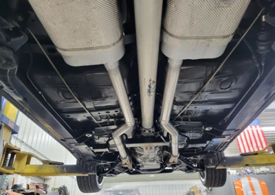 1967 Chevrolet Chevelle Restomod in Cranberry Red Metallic - underneath