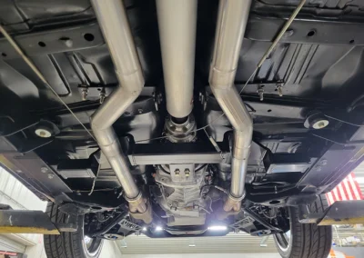 1967 Chevrolet Chevelle Restomod in Cranberry Red Metallic - underneath