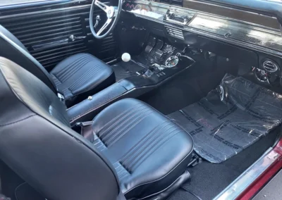 1967 Chevrolet Chevelle Restomod in Cranberry Red Metallic - interior