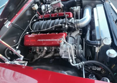 1967 Chevrolet Chevelle Restomod in Cranberry Red Metallic - engine
