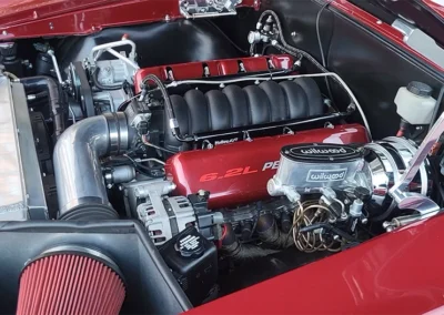1967 Chevrolet Chevelle Restomod in Cranberry Red Metallic - engine