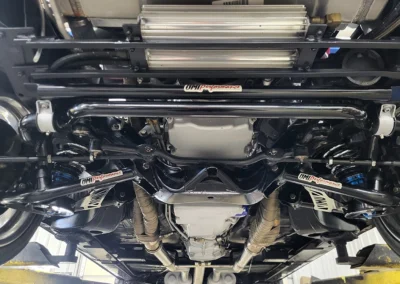 1967 Chevrolet Chevelle Restomod in Cranberry Red Metallic - underneath