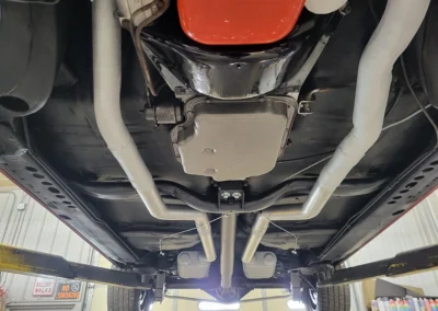 1972 Chevrolet Chevelle Convertible in Cranberry Red - Underneath angle