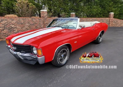 1972 Chevrolet Chevelle Convertible in Cranberry Red - Exterior side view