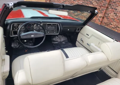 1972 Chevrolet Chevelle Convertible in Cranberry Red - Interior