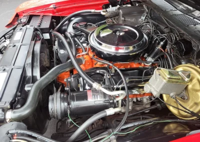 1972 Chevrolet Chevelle Convertible in Cranberry Red - engine