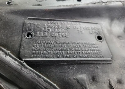 1972 Chevrolet Chevelle Convertible in Cranberry Red - trim tag