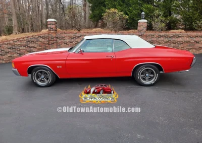 1972 Chevrolet Chevelle Convertible in Cranberry Red - Exterior