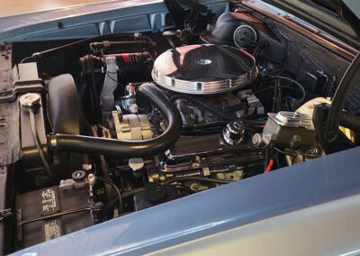 1967 Pontiac GTO in Montreux Blue - engine