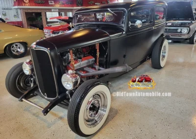 1932 Ford All Steel Sedan in Black - exterior shot