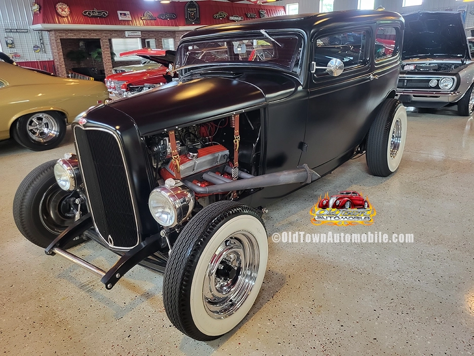 1932 Ford All Steel Sedan in Black - exterior shot
