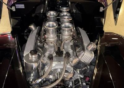 1940 Willys Coupe in Purple engine