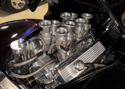 1940 Willys Coupe in Purple engine
