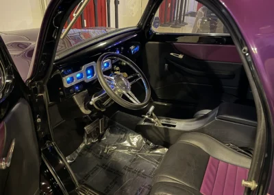 1940 Willys Coupe in Purple interior