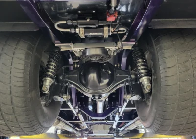 1940 Willys Coupe in Purple underneath