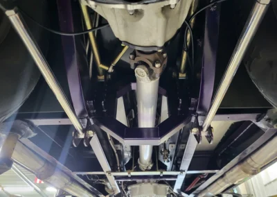 1940 Willys Coupe in Purple underneath