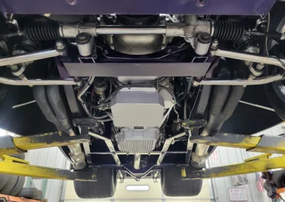 1940 Willys Coupe in Purple underneath