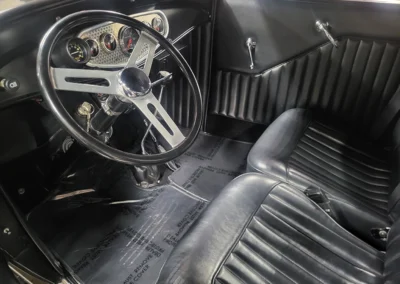 1932 Ford All Steel Sedan in Black - interior