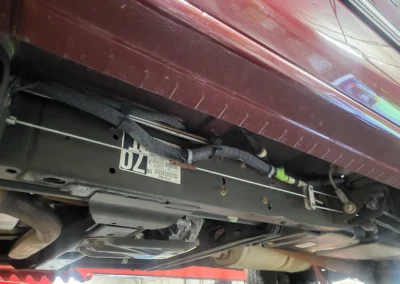 2201 Chevrolet Z71 Short bed truck in dark carmine red - under shot