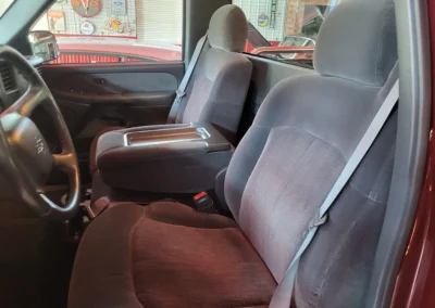 2201 Chevrolet Z71 Short bed truck in dark carmine red - interior