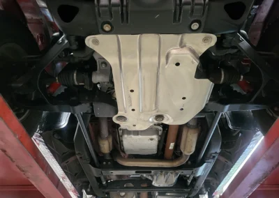 2201 Chevrolet Z71 Short bed truck in dark carmine red - under shot