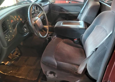 2201 Chevrolet Z71 Short bed truck in dark carmine red - interior