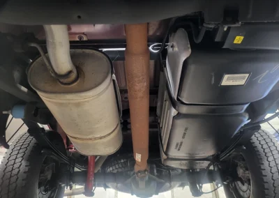 2201 Chevrolet Z71 Short bed truck in dark carmine red - under shot