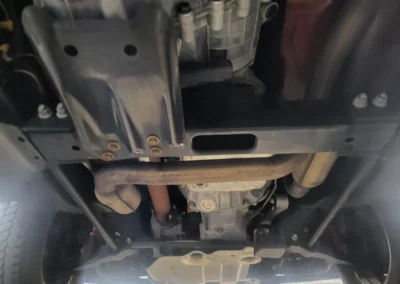 2201 Chevrolet Z71 Short bed truck in dark carmine red - under shot