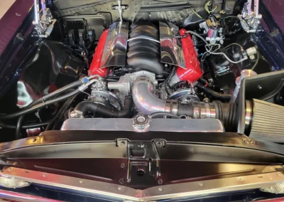 1967 Chevelle SS Restomod in Deepwater Blue - engine
