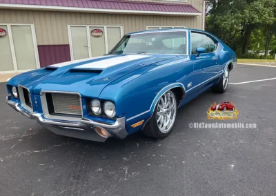 1972 Oldsmobile 442 in blue - exterior