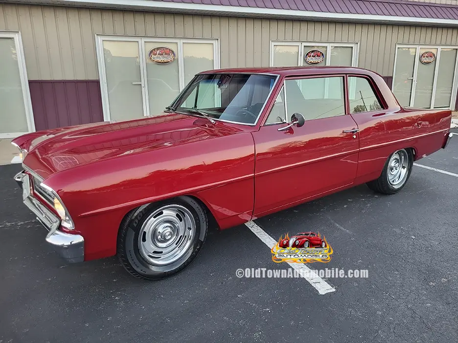 1966 Chevy II (Nova) in Cranberry Red at Old Town Automobile in Southern Maryland